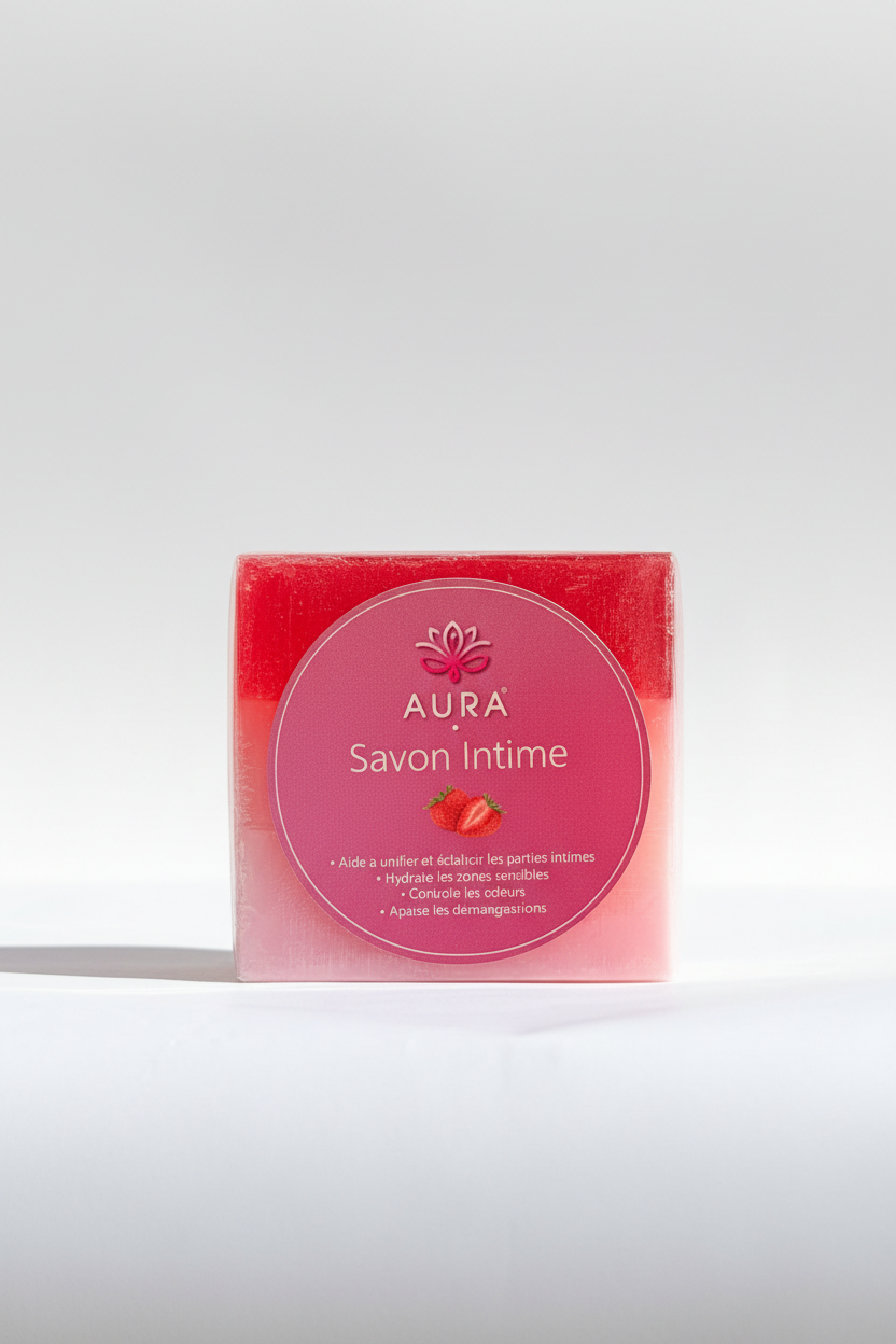 Savon intime fraise